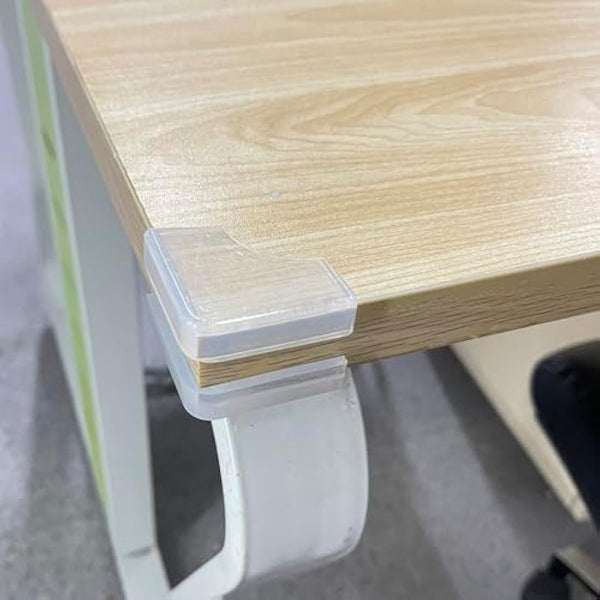 Food-Graded Silicone Corner Protector, Baby Proofing Corners Edge Guards, Pre-Tape Adhesive Soft for Kids Safety, Child Table Cabinets Furniture Bumper (Clear, 4 Count (Pack of 1))