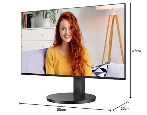 AOC 27B3CA2 - 27 Inch FHD Monitor, 100Hz, IPS, Speakers, USB-C Connectivity, FlickerFree, Adaptive Sync, LowBlue (1920 x 1080, 250 cd/m2, HDMI 1.4 / USB-C 65W Power delivery)
