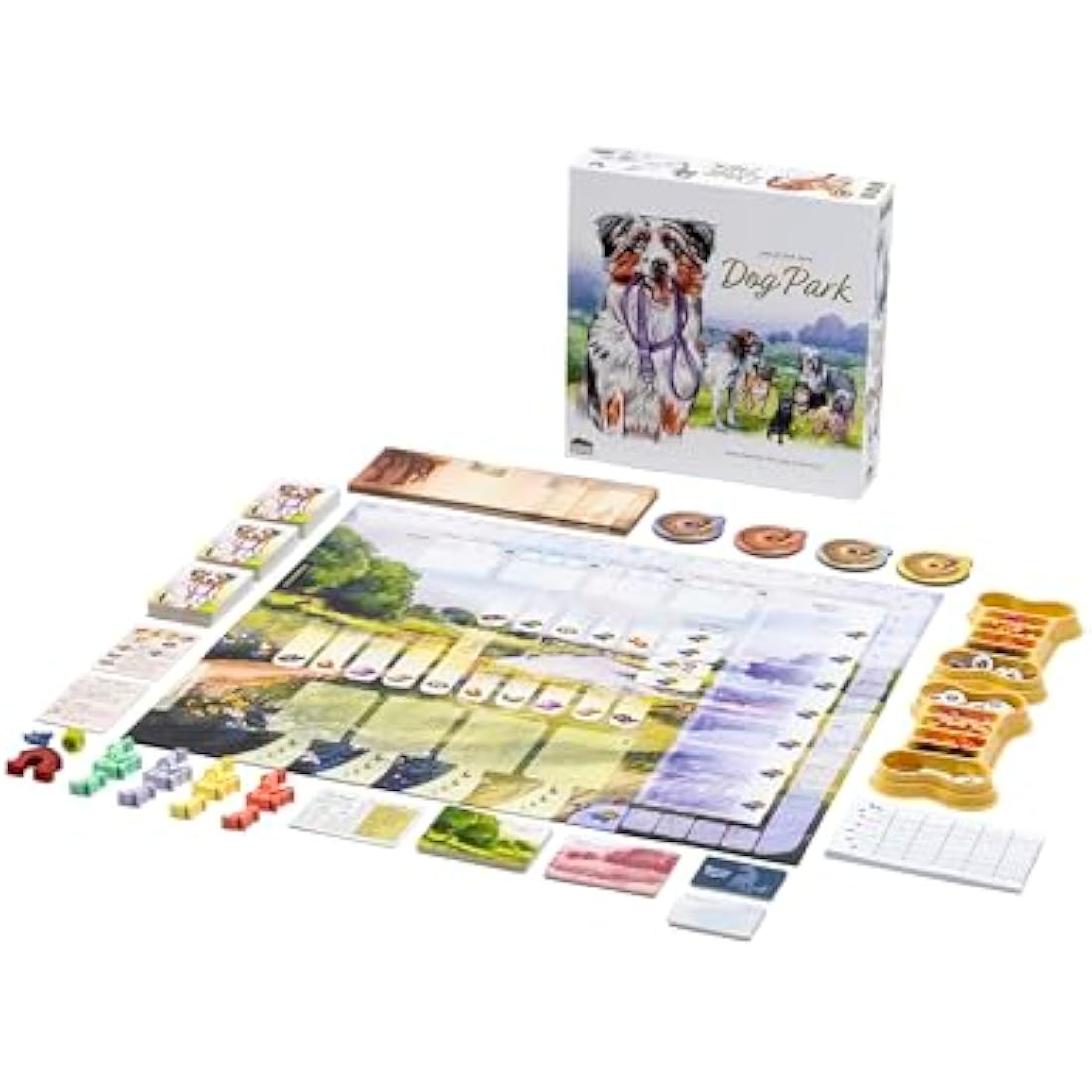 Dog Park, The Fun Strategy Board Game by Birdwood Games for Family Night, Perfect for Dog Lovers, Kids & Adults, for 1-4 Players, Ages 10+