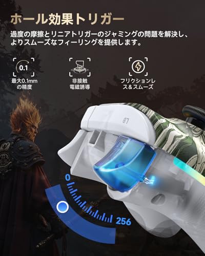 EasySMX X15 Wireless PC Controller with Hall Triggers, Hall Joysticks, Enhanced Bluetooth Game Controller,No Drift No Deadzone effect, Compatible with Windows PC, Android, Steam and Switch