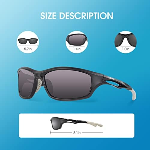 Duduma Sunglasses Mens Polarised Sports Sunglasses for Men Women Fishing Running Cycling Golf Sunglass Polarized UV Protection TR90