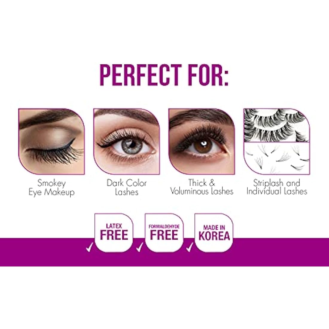 Duo Quick Set Dark Lash Glue, Striplash Adhesive, Latex Free, Rapid Dry, Easy Use, Dries Black, False Eyelash Glue, 5 g, (Pack of 1)