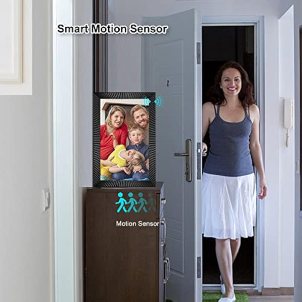 FRAMEO WiFi Digital Photo Frame 10.1 inch with 32GB Internal Storage Smart Digital Photo Frame with IPS Touch Screen 1280x800 Digital Picture Frame Share Photos or Videos Instantly via Frameo APP