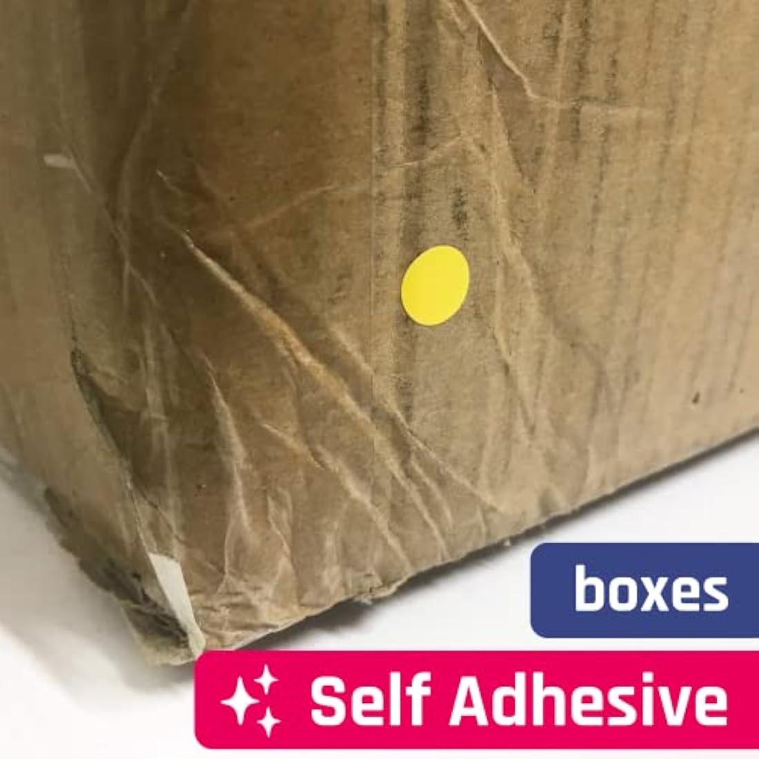 15,000 Pack - 10mm Round Coloured Dot Stickers Labels, Red