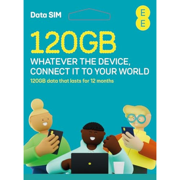 EE PAYG SIM card preloaded with 120GB of Data