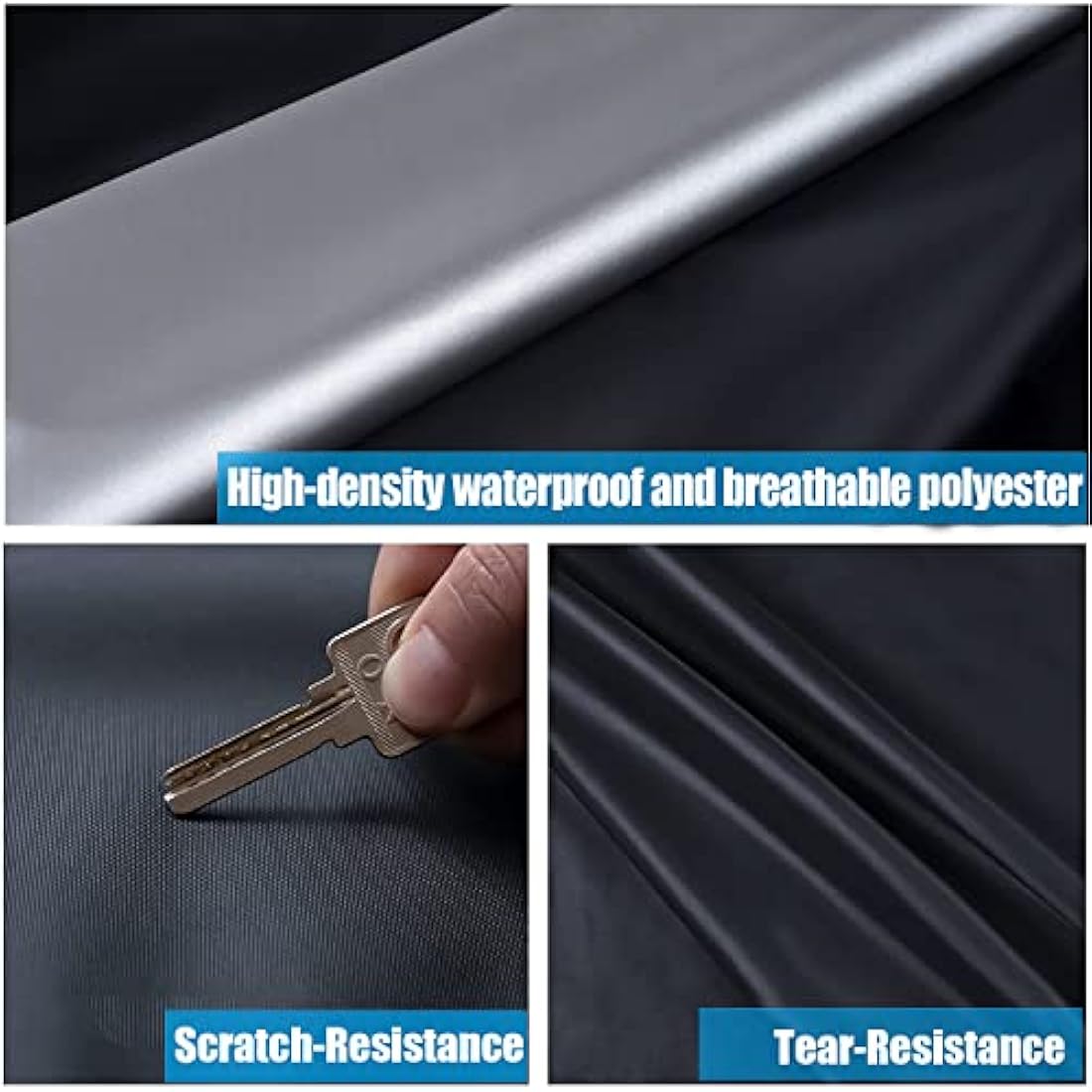 Grill Cover, Waterproof BBQ Grill Cover, 58 inch Rip-Proof and Anti-UV Barbecue Gas Grill Cover Compatible for Weber Char-Broil Nexgrill Grills and More