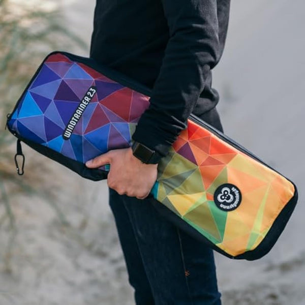 Skymonkey Windtrainer Parafoil Kite 4-String Stunt-Kite (incl. Training Bar) Ready 2 Fly (230 cm / 330 cm Wingspan)