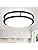 DINGLILIGHTING 48W LED Flush Mount Ceiling Light Fixture, 18 Inch Modern Black Ceiling Light, Low Profile Ceiling Lighting for Bedroom,Kitchen,Hallway,3000-6000K Adjustable, Super Bright