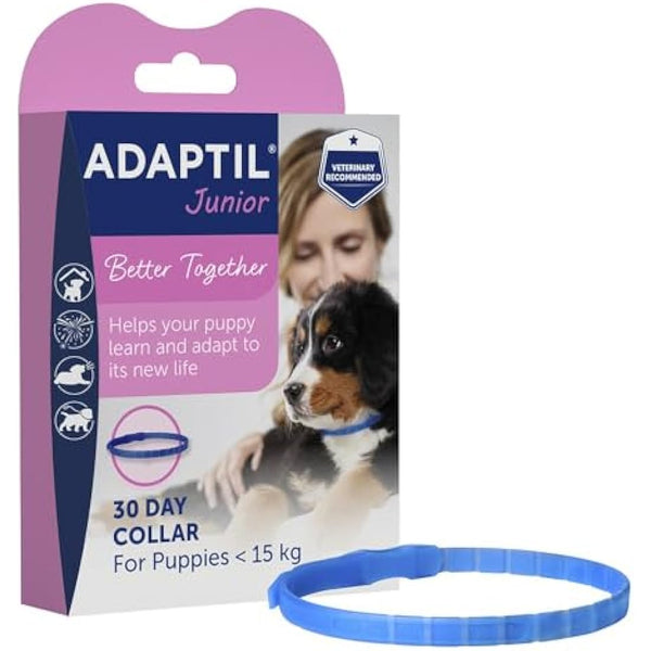 Adaptil Junior Adjustable Puppy Collar | Adaptil Dog Collar To Help Reduce Puppy Anxiety Using Natural Pheromones | Adjustable Calming Dog Collar For Puppies To Aid Training And Socialisation
