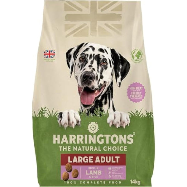 Harringtons Complete Large Breed Dry Adult Dog Food Lamb & Rice 14kg - Made with All Natural Ingredients