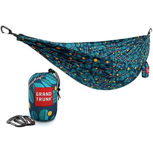 Grand Trunk TrunkTech Double Hammock | Portable Camping Hammock | Accessories for Outdoor, Indoor, Hiking Camping, Backpacking, Travel, Backyard, Beach (Eden)