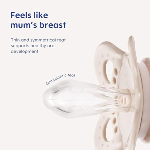 MAM Original Soothers | 0-6 Months | 2 Pack | Comes in Dummy Steriliser Case | Sustainable Materials | Baby Accessories for Newborn | Blue/Cream (Various Designs)