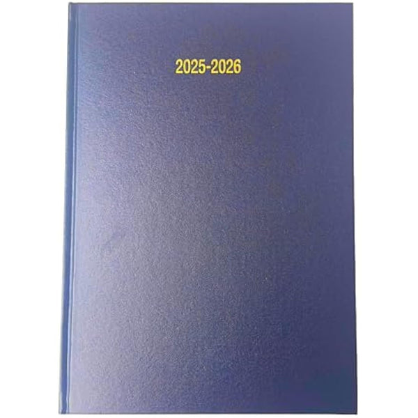 2025-2026 Academic Diary A4 Day to a Page DAP Appointment Mid Year Planner- NEVY BLUE