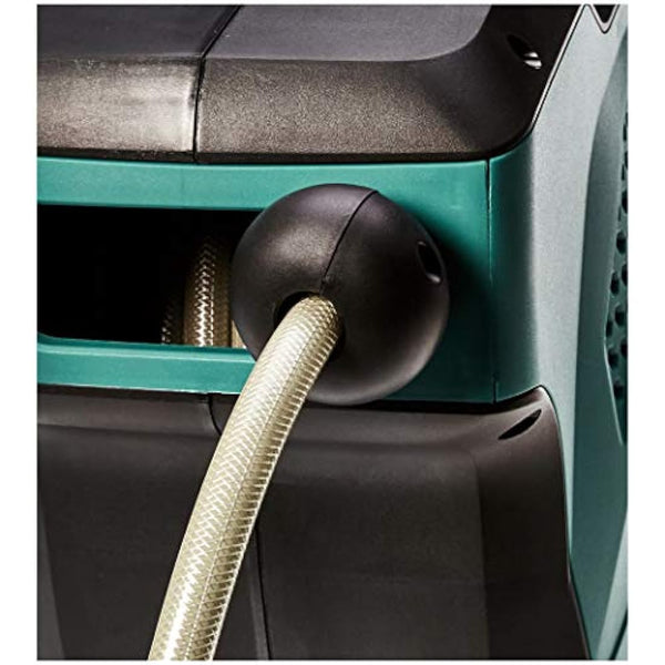 Amazon Basics Auto-Rewindable Hozelock Wall-Mounted Hose Reel, 15 m, Black Green