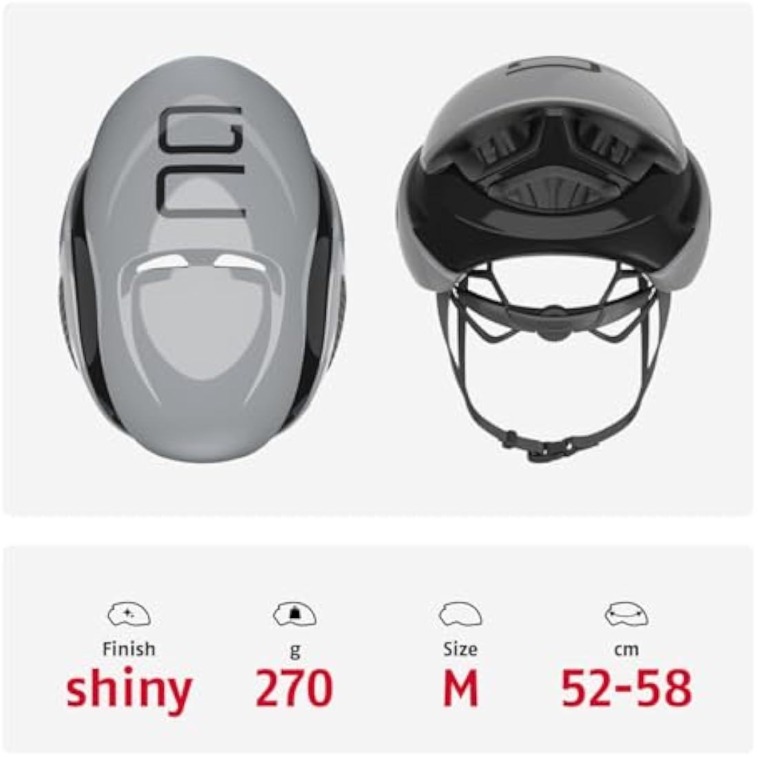 ABUS GameChanger Racing Bike Helmet - Aerodynamic Cycling Helmet with Optimal Ventilation for Men and Women