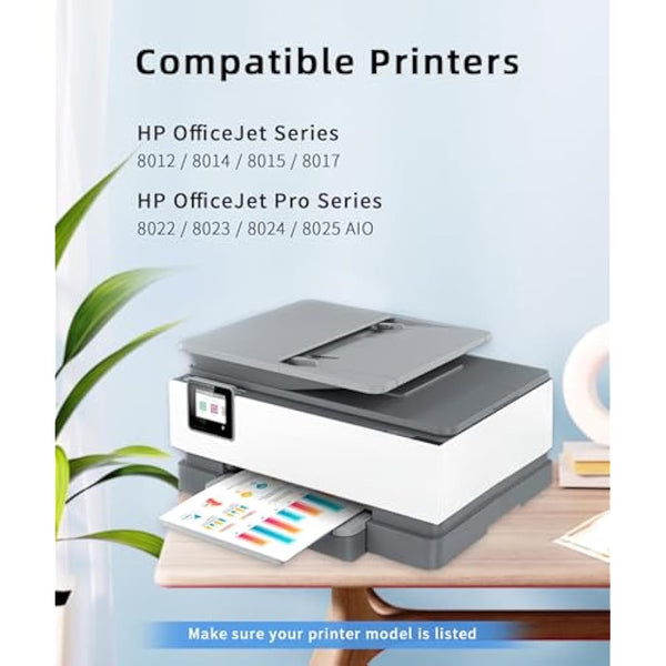 912XL Ink Cartridges Combo Pack Replacement for HP 912XL Compatible with HP Officejet Cartridges 8012 8014 8015 8022 8024 8025 AIO Printers (Black, Cyan, Magenta, Yellow, 4 Pack)