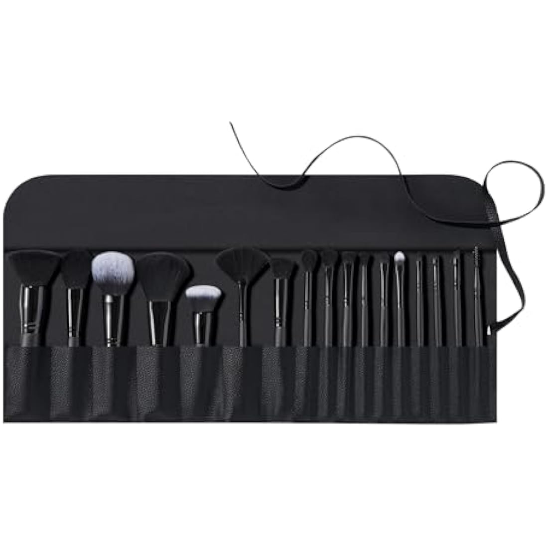 e.l.f. Ultimate Makeup Brush Set & Travel Roll, 17-Piece Brush Kit, Brushes For Eyeshadow, Foundation, Powder, Concealer & more, Vegan & Cruelty-free