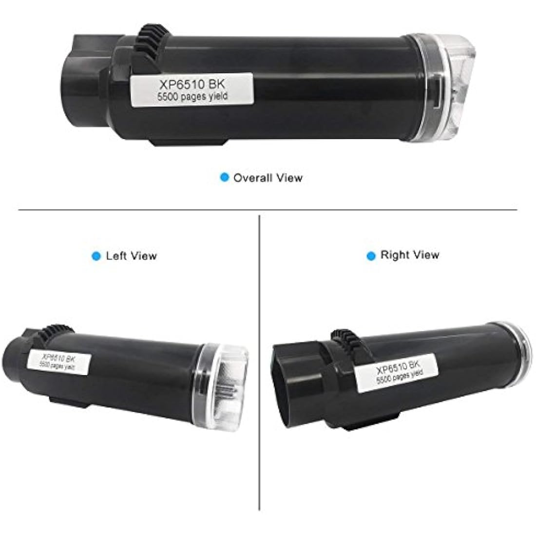 5 Packs Compatible Toner Cartridges 6510 6515【Extra High Yield】5500 Pages BK 4300 Pages C M Y for Xerox Phaser 6510n 6510dn 6510dni 6510dnm 6515n 6515dn 6515dni 6515dnm Printer - Packaging May Vary