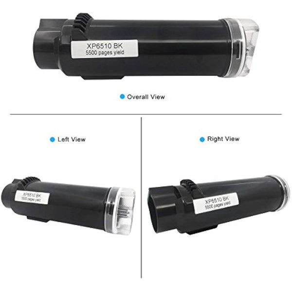 5 Packs Compatible Toner Cartridges 6510 6515【Extra High Yield】5500 Pages BK 4300 Pages C M Y for Xerox Phaser 6510n 6510dn 6510dni 6510dnm 6515n 6515dn 6515dni 6515dnm Printer - Packaging May Vary