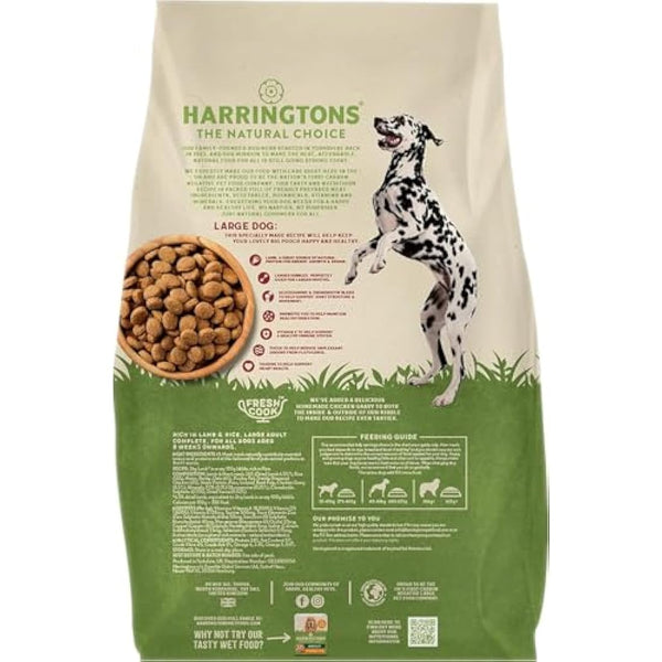 Harringtons Complete Large Breed Dry Adult Dog Food Lamb & Rice 14kg - Made with All Natural Ingredients