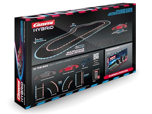 Carrera Hybrid 50050002 "Devil Drivers" Porsche 911 GT3 R 1:50 Scale AI-Supported Race System with Working Lights & USB-C Charging