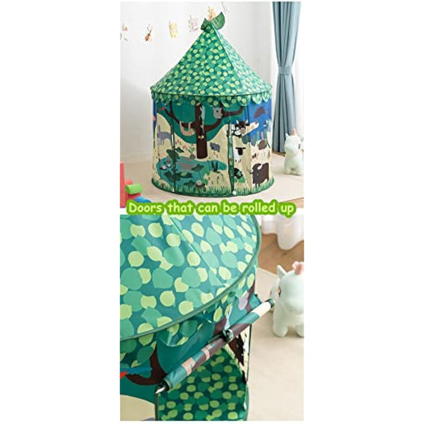 Floving Childrens Teepee Play Tent,Pop up children's tent for Indoor and Outdoor Fun, girl toy, play house, yurt design, suitable for indoor and outdoor entertainment