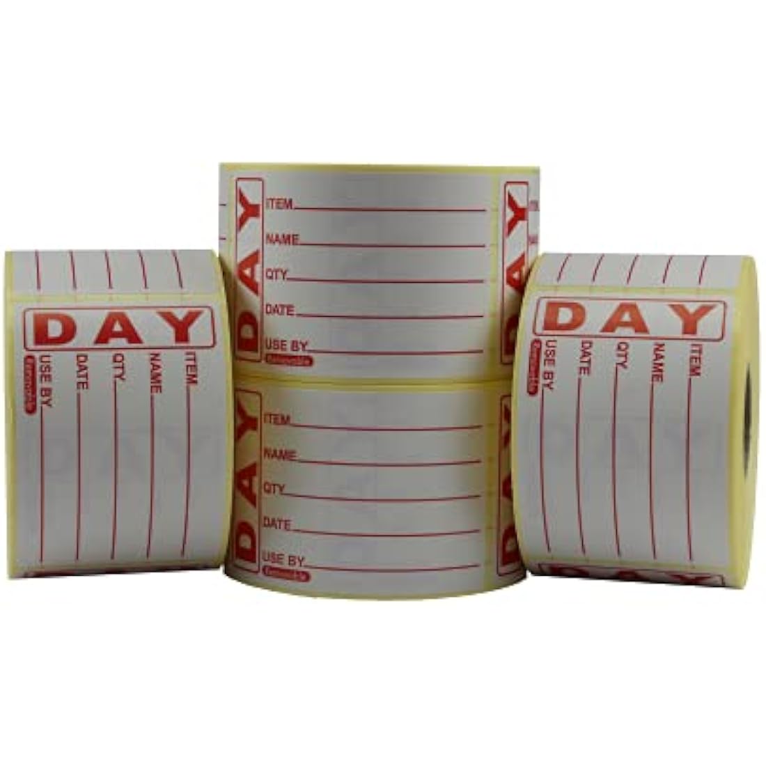 49x74mm Prepped Food Labels - Red Text Removable - Use by Food Labels - Food Rotation Roll - Supplied in Rolls of 500. Label Size: 49 x 75mm … (4 Rolls of 500 Labels (2,000 Labels))
