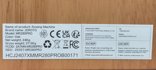 JOROTO Wood Rowing Machine for Home Gym,Oak Wood Foldable Rower Machine with Bluetooth, Adjustable Tablet Holder - 330LS Weight Capacity