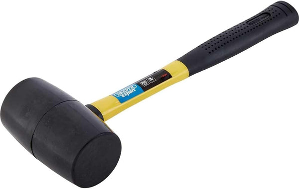 Draper Expert Rubber Mallet 750g | Multi-Purpose Mallet Soft Hammer | Shock Absorbing Grip | 72020