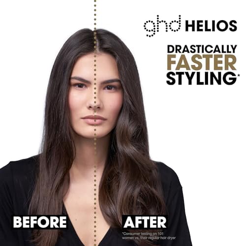 ghd Helios Professional Hair Dryer - Lightweight, Fast Styling, Ultimate Styling Control - for All Hair Types (UK Plug)