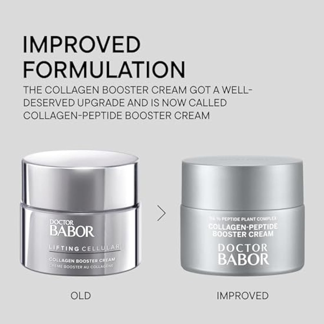 DOCTOR BABOR Collagen-Peptide Booster Cream | Moisturising face cream for intensive firming | Anti-wrinkle cream for visibly smooth skin | For face, neck & décolleté | vegan| 50ml