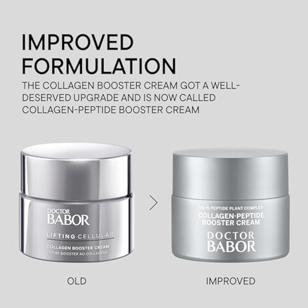 DOCTOR BABOR Collagen-Peptide Booster Cream | Moisturising face cream for intensive firming | Anti-wrinkle cream for visibly smooth skin | For face, neck & décolleté | vegan| 50ml
