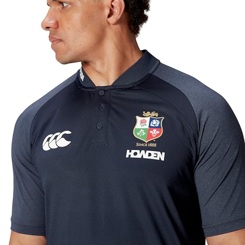 Canterbury Men's British & Irish Lions Polo Shirt | Breathable | Moisture Wicking | Official British & Irish Lions Licensed Product Polo Shirt