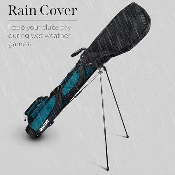 Lyle and Scott Gleneagle Golf Bag - Lightweight Golf Bags for Men with 3 Way Full Length Divider, Insulated Cool Pocket, Durable Handle, Retractable Stand, Padded Strap - Golf Stand Bag