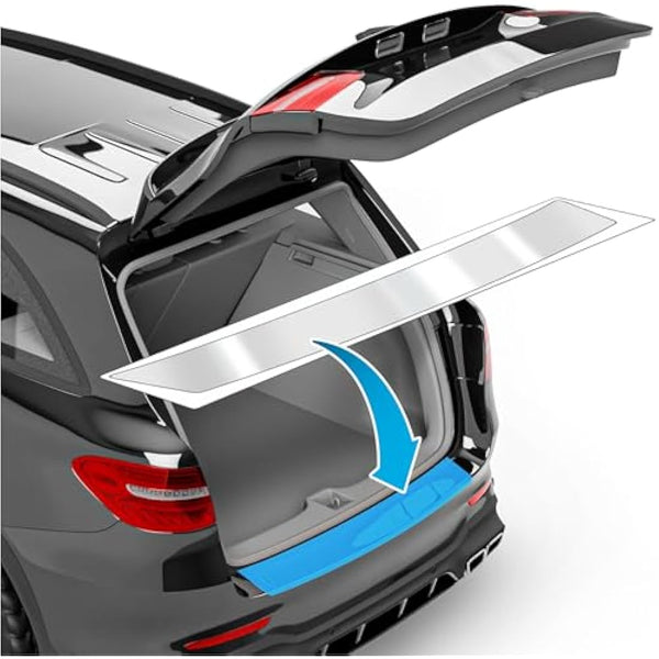 uProtect Car Bumper Protector Full Set for BMW 3 Series Touring 6 (VI) F31 I 2015-2019 - Rear Bumper guards for cars, anti scratch, Paint Protector For Sill Lip - Transparent Glossy