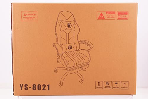 Play haha.Ergonomic reclining seat with footrest adjustable headrest and lumbar cushion high back support padded armrests PU leather finish for gaming home or office use