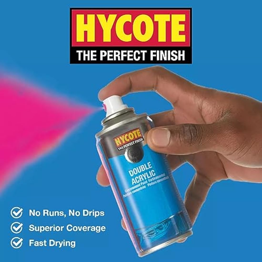 Hycote Stone Guard Aerosol Car Spray Paint, White, 400 ml