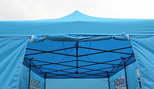 All Seasons Gazebos 3M x 6M Waterproof Gazebo Party Tent with Rustproof Frame and Wheeled Carry Bag (Metallic Grey)