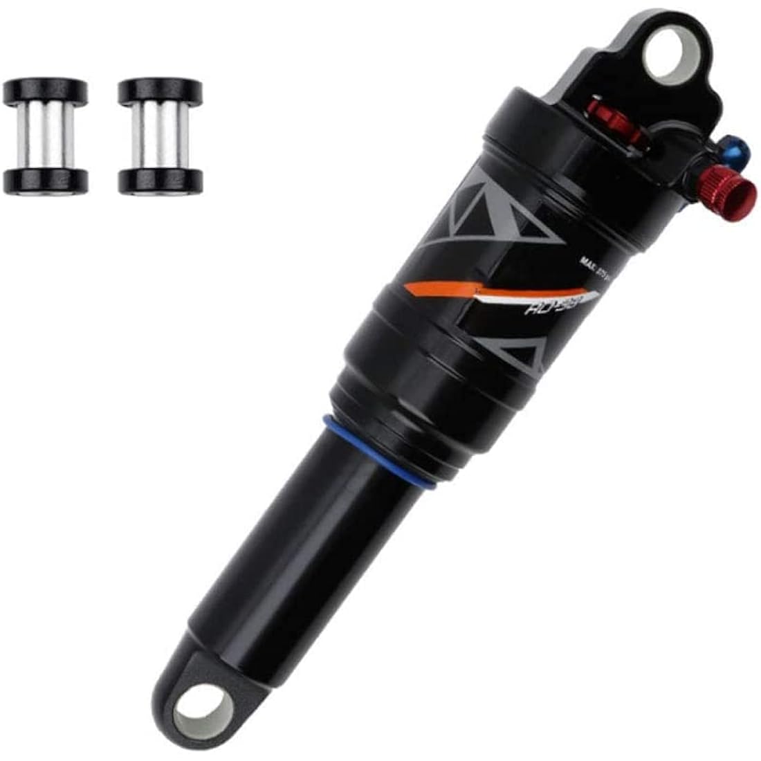 splumzer Mountain Bike Shocks Absorber Air Rear Shock - Rebound/Lock Out/Air Pressure Adjustable (210MM, Manual Lockout)
