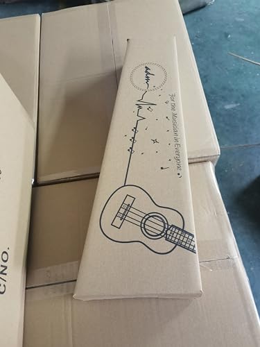 ADM Soprano Ukulele Set for Kids and Beginners, Ukulele Starter Kit with Bag, Clip-On Tuner, Rainbow Strings, Colourful Strap, Plectrum, Fingerboard Sticker, Chord Card (Dark Blue)