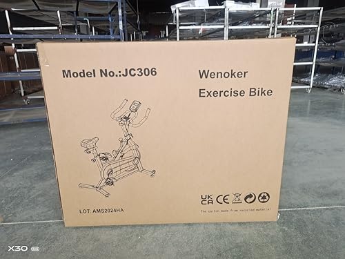 Exercise Bike Magnetic Resistance, Wenoker Spin Bike for Home Gym Use Equipment, Indoor Cycling Fitness Stationary Bike with LCD Display&Tablet Holder Cardio Training Machine