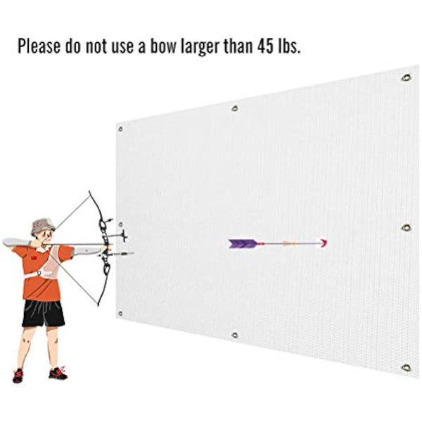 Aoneky 2mm Archery Target BackStop Netting 5x5ft/ 5x6ft/ 5x10ft - Heavy Duty Archery Target Backstop Net