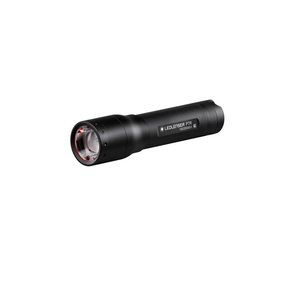 Ledlenser P7R torch LED, 1000 lumens, rechargeable Lithium 18650 battery, 210m long distance beam, focusable, up to zu 40h runtime, incl. magnetic charging system and wall mounting, Flashlight
