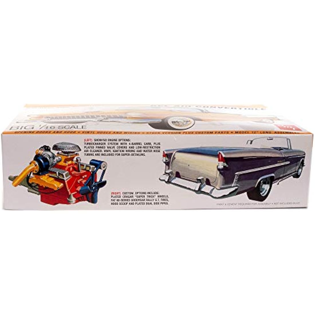 AMT AMT1134/06 1/16 1955 Chevy Bel Air Convertible Model Kit, Various