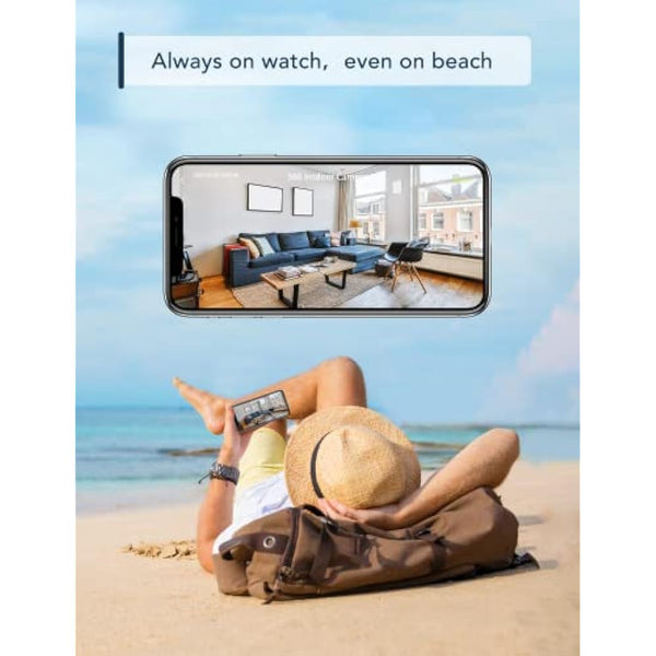 GNCC Indoor Camera 1080P Security Camera 2 Packs CCTV Camera House Security, Home Security Cam, Motion/Sound Detection, 2-Way Audio, Night Vision, Real-Time Alert, SD&Cloud, 2.4G WiFi