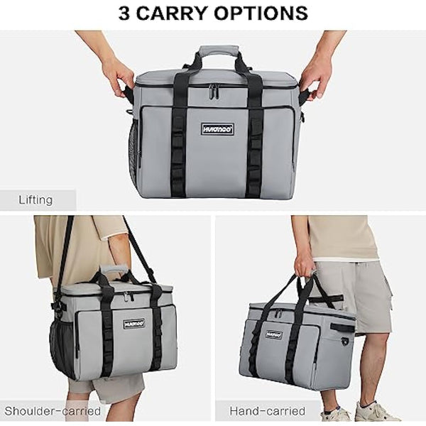 Hulongo Cool Bag 30L Insulated Cooler Bag Waterproof Picnic Thermal Bag For Camping, Travel, Grocery Shopping & Fishing