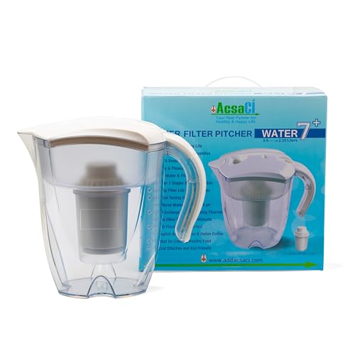 AddAcsaCI Water 7+ Alkaline & Fluoride Water Filter JUG