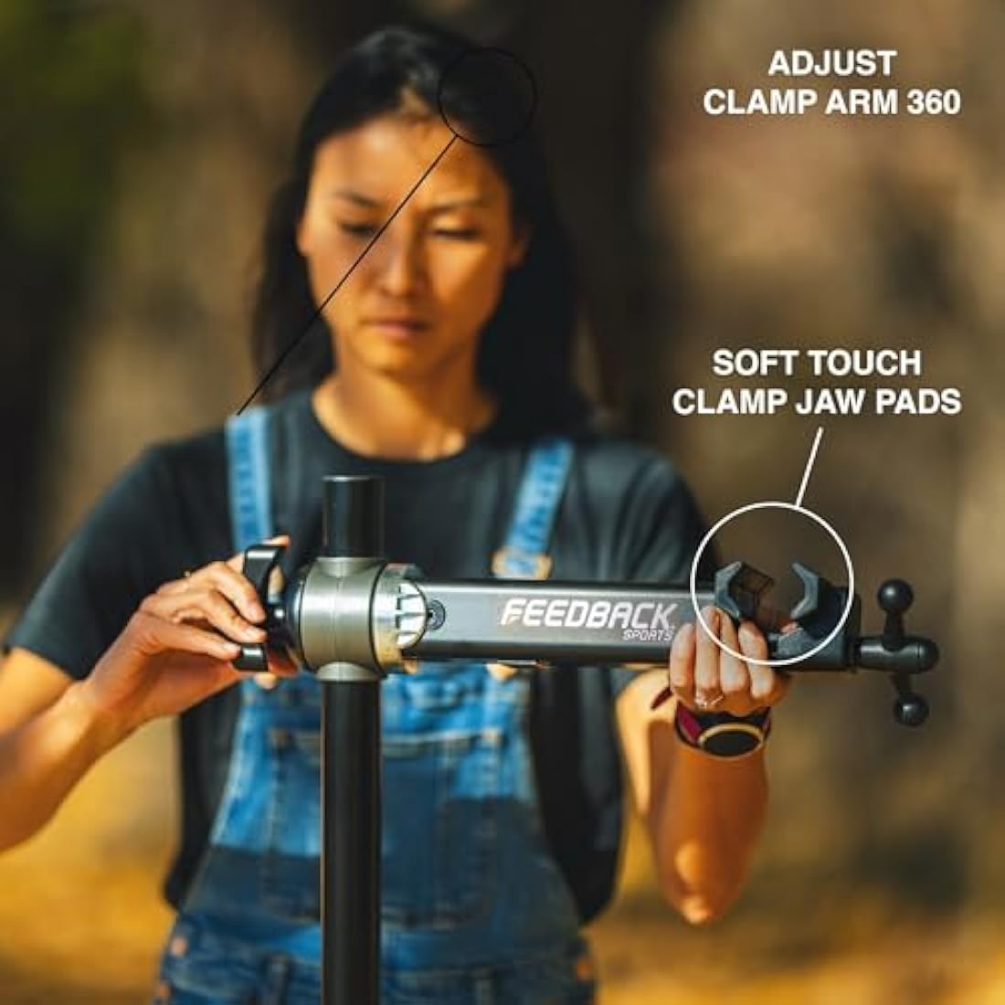 Feedback Sports - Sport Mechanic Bike Repair Stand - Folding Bike Stand for Maintenance - for Road, MTB - Lightweight, Compact, Adjustable Height Workstand