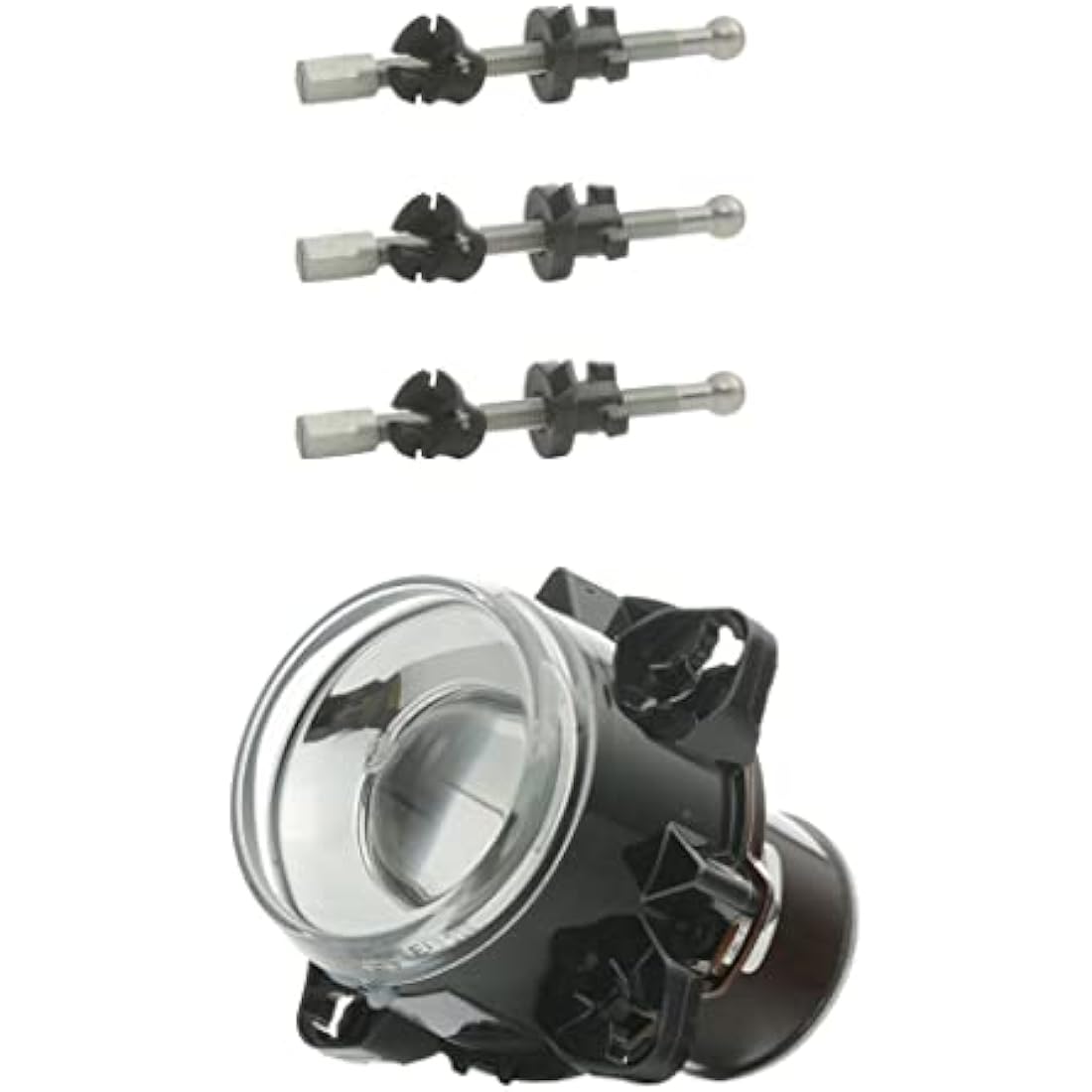 HELLA 1BL 008 193-001 Halogen/DE-Insert, headlight - 90mm Essential - 12V - round - Reference number: 12.5 - Fitting - Lens Colour: Crystal clear - Plug: Blade Terminal - right/left - Quantity: 1