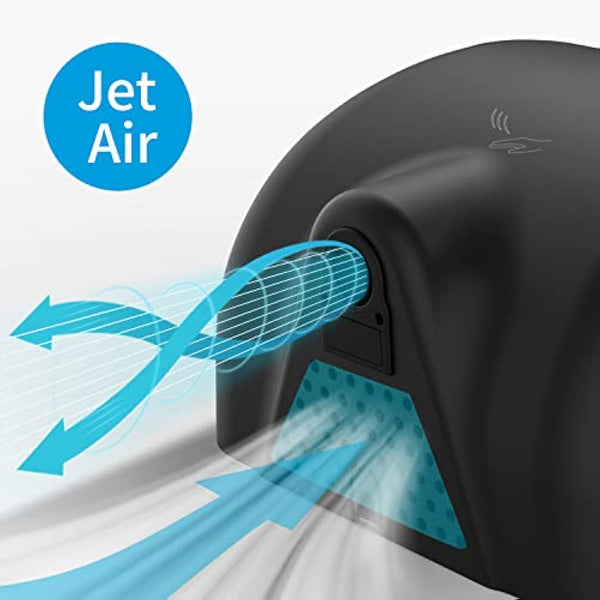 anydry 2800 Commercial Hand Dryer,Heavy Duty Stainless Steel Hand Dryers,Electric Hand Dryer For Toilet.(Matte Black)